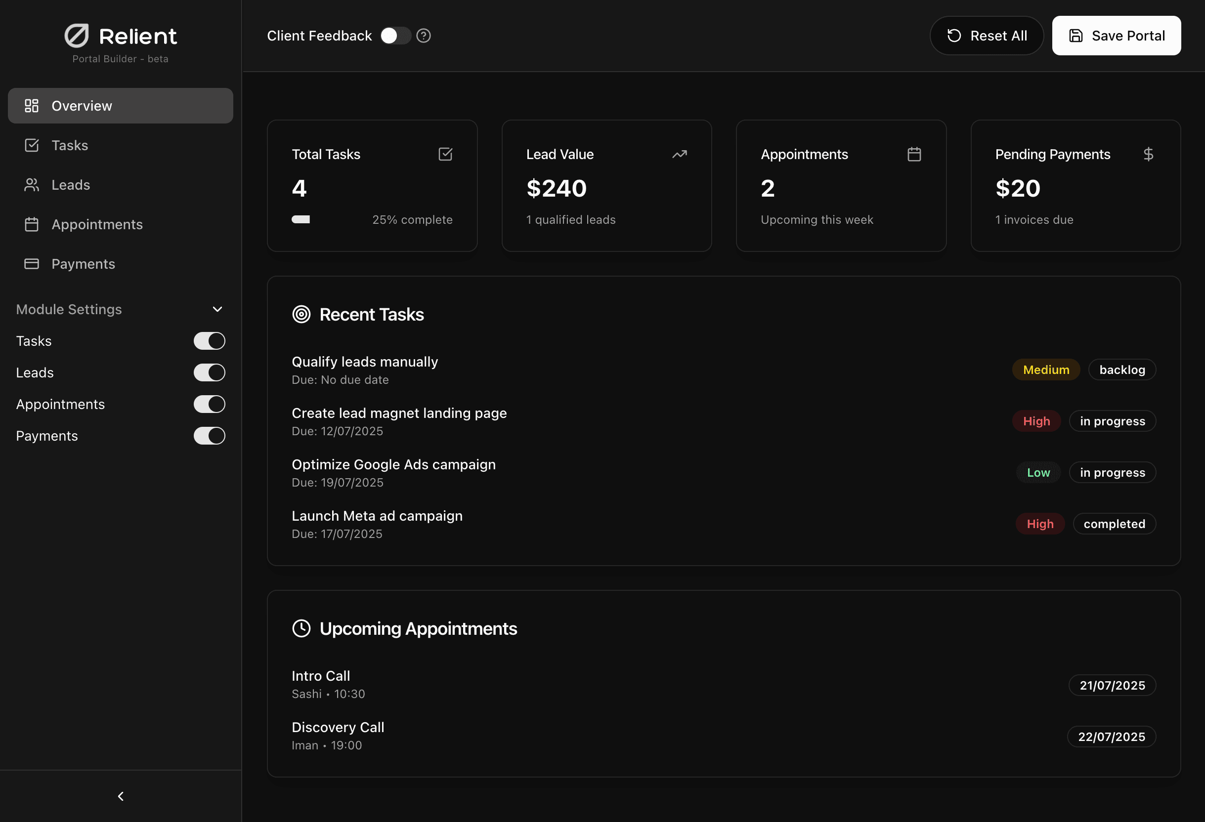 dashboard